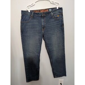 Harley Davidson Jeans Bootcut Blue Denim Biker Faded Medium Wash Mens 40x30